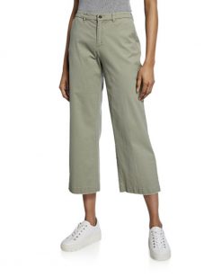 ATM ANTHONY THOMAS MELILLO NWT GREEN WIDE LEG CROP PANTS SIZE 0 NEW TAGS