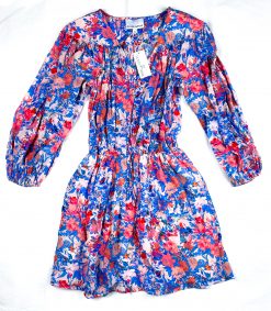 Gilner Farrar NWT Women’s Gia Long Sleeve Floral V-Neck Mini Dress XS
