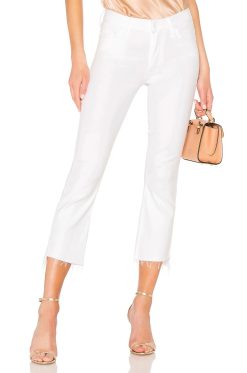 Mother The Insider High Rise Crop Step Fray Fairest of All Jeans 24