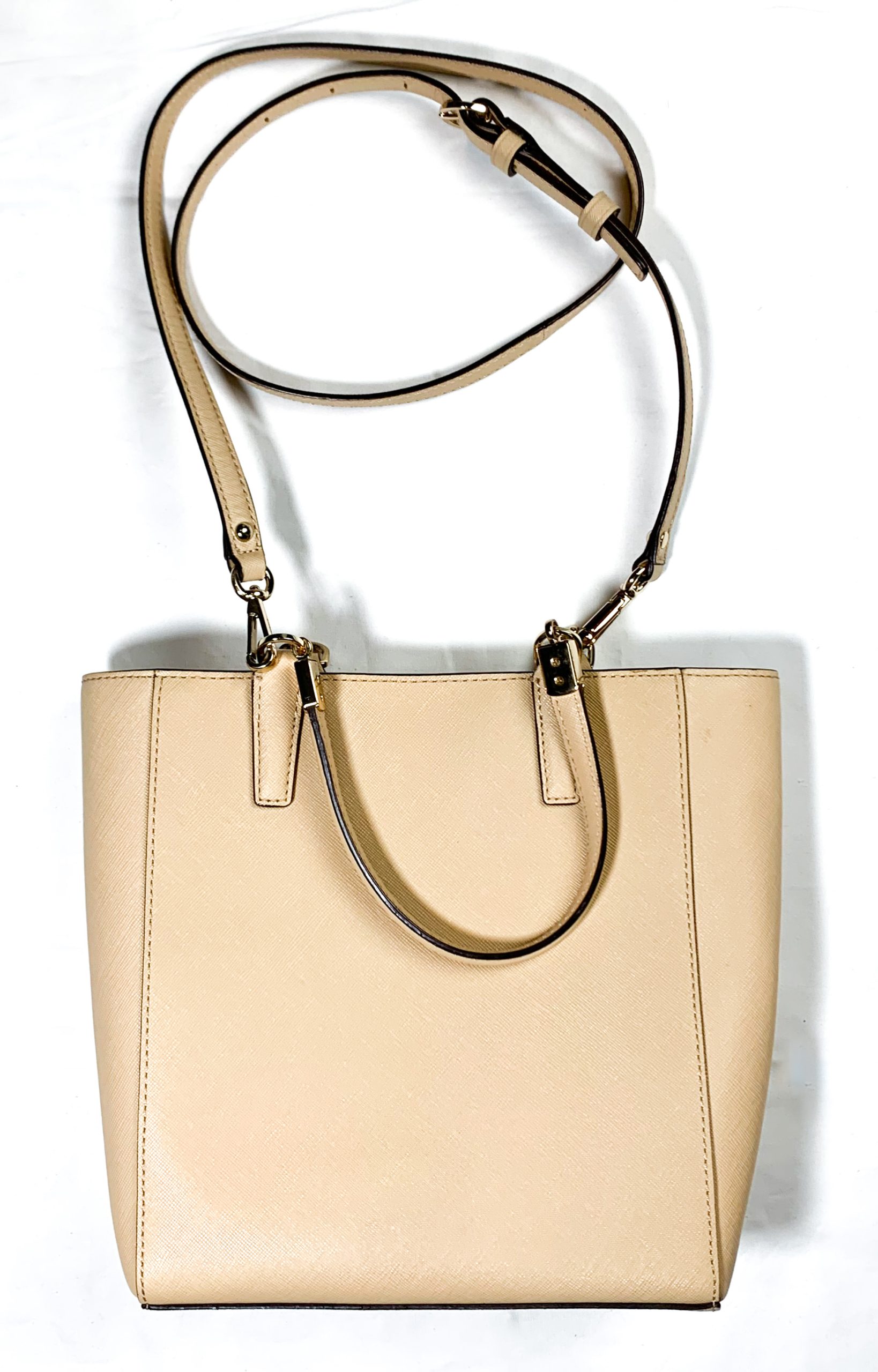 COACH MADISON SAFFIANO LEATHER NORTH SOUTH MINI CROSSBODY TOTE BAG - AGENT  CLOSETEUR