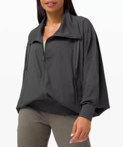 Lululemon Rituals Black Zip Front Jacket Size 4