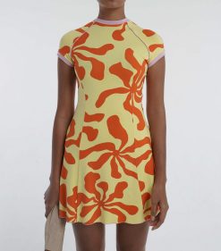 ARTHUR GARMENTORY NWT TEQUILA SUNRISE MOD MINI DRESS LARGE NEW TAGS