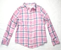 CP SHADES PINK PLAID COTTON LONG SLEEVE SHIRT TOP BLOUSE SIZE XS