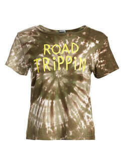 Mother Itty Bitty Goodie Goodie Road Trippen Graphic Ringer Tee Small