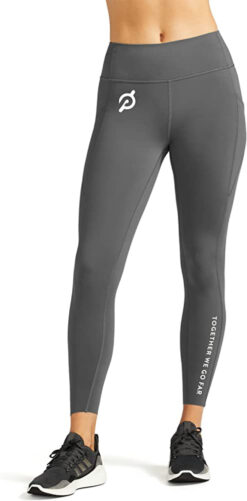 PELOTON NEW MOVE MISSION GRAY HIGH RISE TULIP HEM TIGHTS PANTS SIZE MEDIUM