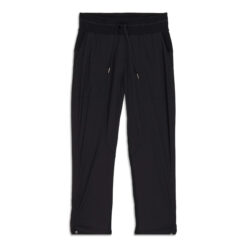 LULULEMON BLACK DANCE STUDIO UNLINED SKINNY STREET CROPPED PANTS SIZE 6