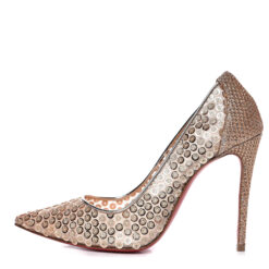 Christian Louboutin NIB Decollete Lace 554 Sequin Pointy Toe Heels Pumps 39.5