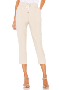 ATM Anthony Thomas Melillo NWT Womens Micro Twill Pull On Cropped Pants Med