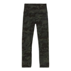 LULULEMON ALIGN CROP II GATOR GREEN CAMO HIGH RISE TIGHTS PANTS SIZE 8