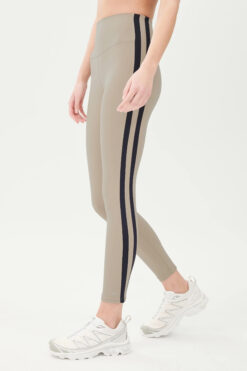 SPLITS59 REVOLVE BIANCA KHAKI HIGH RISE RIGOR 7/8 LEGGINGS PANTS LARGE