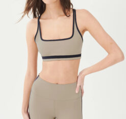Splits59 Revolve Bianca Square Neck Crop Top Sports Bra Large