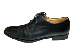 Bally Men's Tayson Black Leather Cap Toe Lace Up Oxfords Dress Shoes Size 11