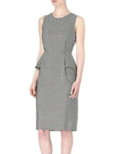 Dries Van Noten NWT Womens Darilyn Sleeveless Silk Crew Neck Midi Dress Size 40