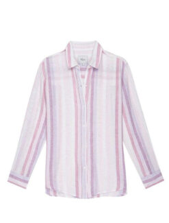 Rails NWT Womens Sydney Linen Gauze Relaxed Button Up Long Sleeve Shirt Large