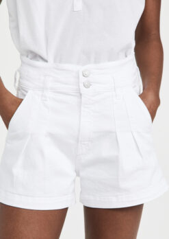Veronica Beard Jaylen White High Rise Pleated Shorts Size 26/2