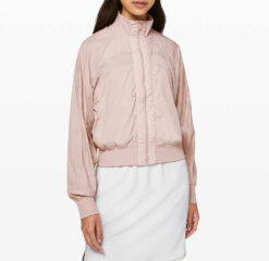 Lululemon Serve It Lightweight Full Zip Jacket Windbreaker Muse Pink Size 4