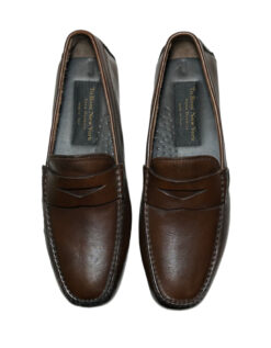 To Boot New York Mens Palo Alto Penny Loafers Drivers Shoes 9.5 Dark Brown
