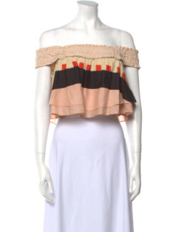 Apiece Apart Women's Striped Off Shoulder Top Blouse Size 4