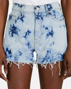 Mother NEW The Tomcat Kick Fray High Rise Shorts In A Tizzy 25