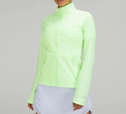 Lululemon Women's NEW Fast Free Nylon Full Zip Windbreaker Jacket 8 Faded Zap