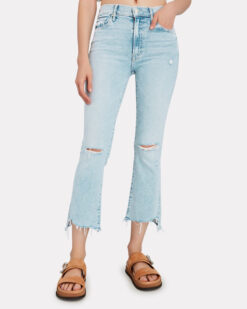Mother NEW The Insider Crop High Rise Drinking By The Pool Jeans Size 24