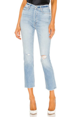 Mother NEW The Dazzler High Rise Button Fly Really Intoxicated Ankle Jeans 24