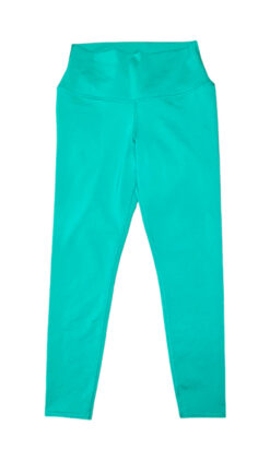 Alo Yoga Women's Airbrush Goddess High Rise Waist 7/8 Leggings Pants Med Green