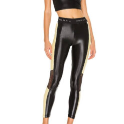 Koral Emblem Infinity High Rise Mesh Leggings Pants Small Black Coriander