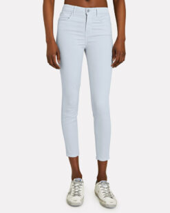 L’Agence NWT Margot High Rise Skinny Ankle Jeans Pants 24 NEW Light Blue