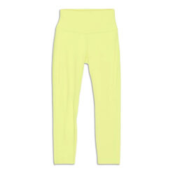Lululemon Women's Align High Rise 25" Electric Lemon Leggings Pants Size 0