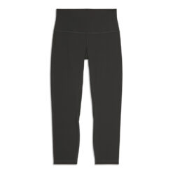 Lululemon Align High Rise Cropped Tights Pants Size 6 Graphite Gray