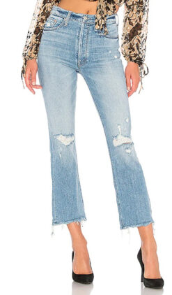 Mother Superior The Tripper Ankle High Rise Flare Jeans in Misbeliever 25