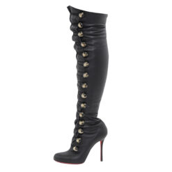 Christian Louboutin NIB Fabiola Lace Up Thigh High Over Knee Heels Boots 39.5