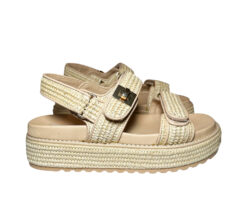Steve Madden NEW Big Mona Platform Sandal Natural Raffia Women's Size 9