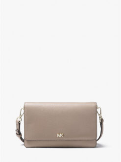 Michael Kors NWT Truffle Pebbled Leather WOC Covertible Crossbody Bag NEW