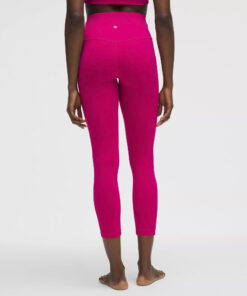 Lululemon Align High Rise 23" Crop Tights Pants Size 2 Raspberry Coulis