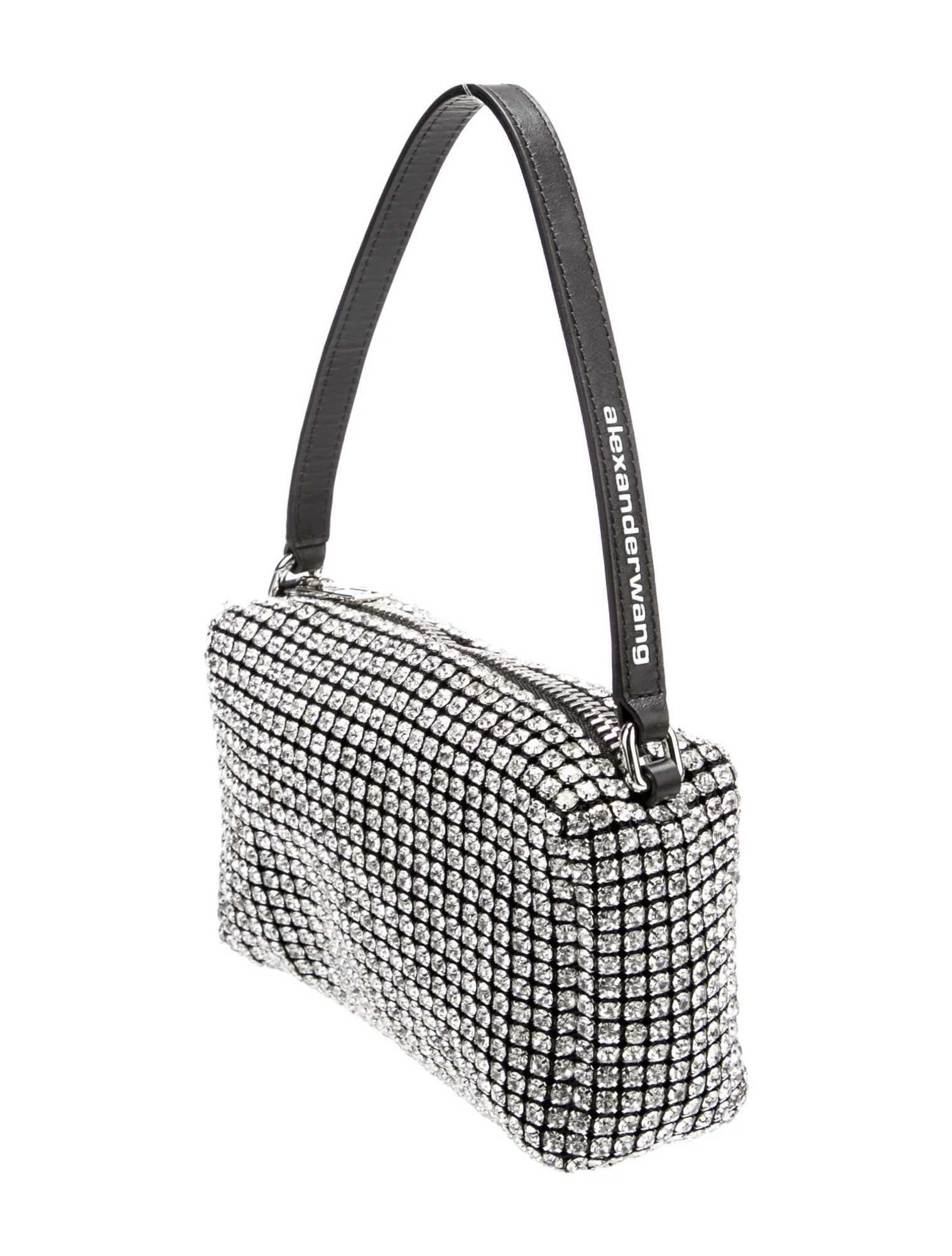 Alexander Wang NWT Heiress Crystal Rhinestone Mesh Pouch Shoulder Bag NEW - Image 2