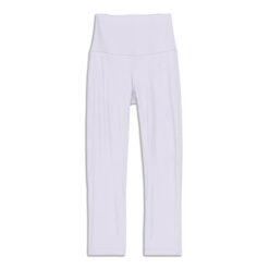 Lululemon Align High Rise Double Lined Crop Tights Pants Lavender Nulu 10