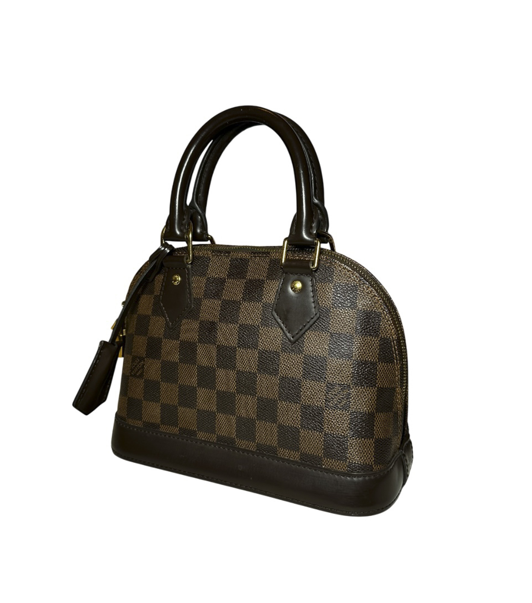 Louis Vuitton Alma BB Damier Ebene Satchel Handbag Bag - Image 2