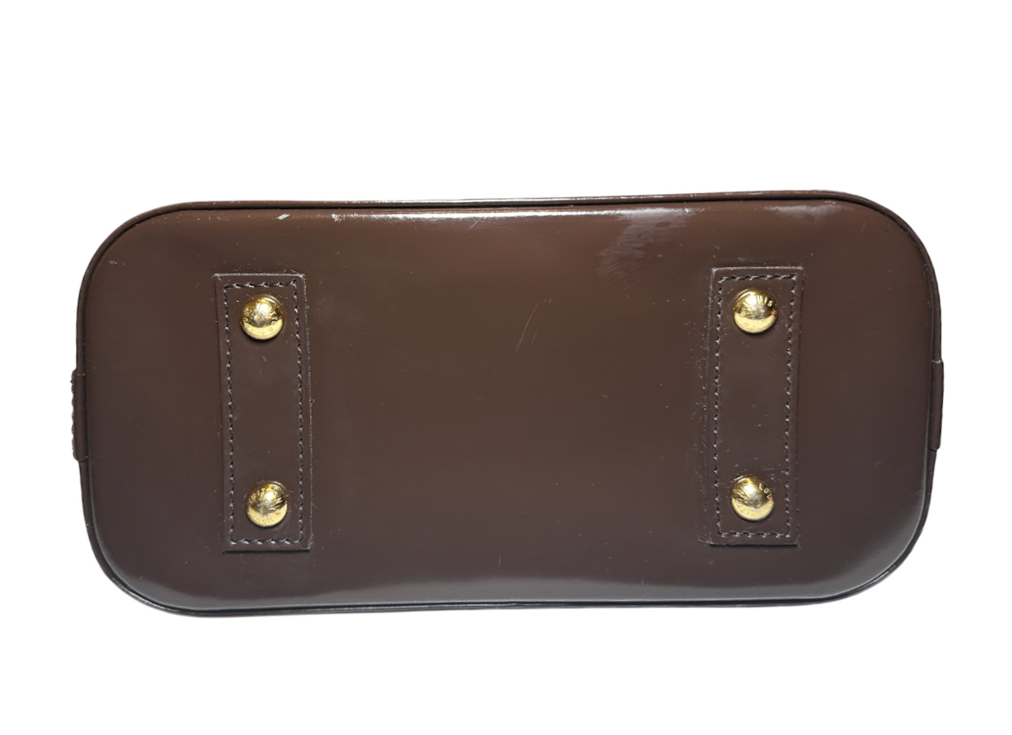 Louis Vuitton Alma BB Damier Ebene Satchel Handbag Bag - Image 6