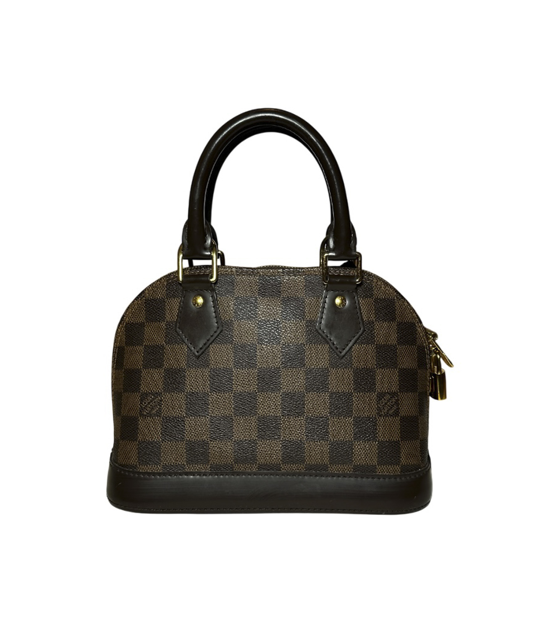 Louis Vuitton Alma BB Damier Ebene Satchel Handbag Bag - Image 3