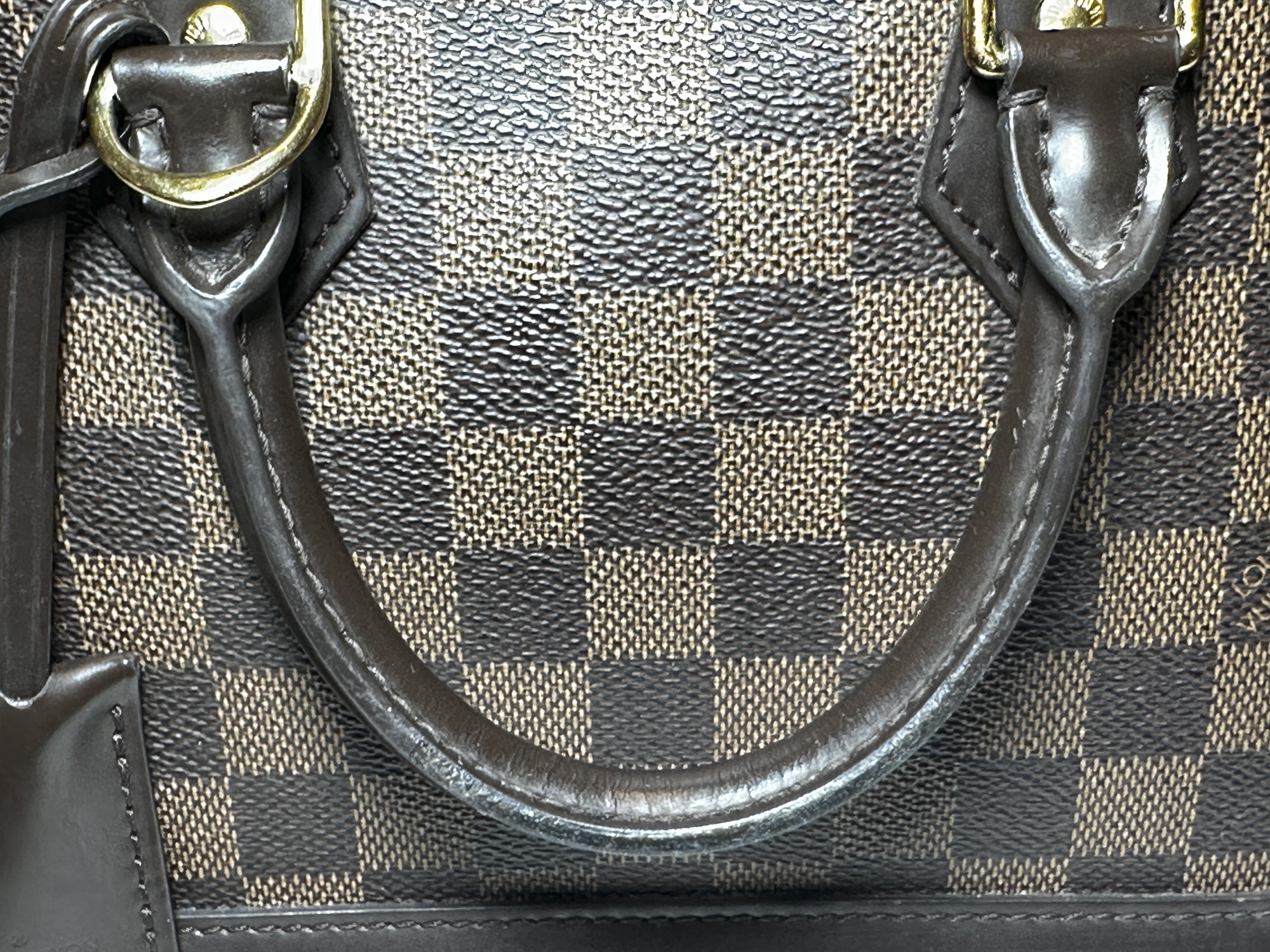 Louis Vuitton Alma BB Damier Ebene Satchel Handbag Bag - Image 9