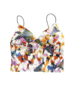 MariaCher Printed V-Neck Sleeveless Camisole Tank Top Size XS