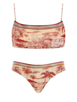 Agua Bendita NWT Shaka Reversible Bikini Lina Top Cove Bottoms 2 Piece  L/XL NEW