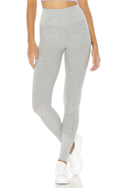 ALO Yoga Women's Heather Gray High Waist Alosoft Lounge Leggings Pants XS