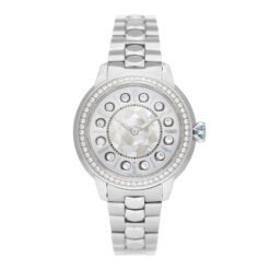 FENDI Ishine Crazy Carats Stainless Diamond Bezel MOP 33mm Quartz Watch