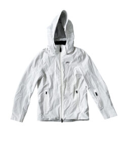 KJUS Tree Ring White Hooded Insulated Ski Jacket Coat Size 34/XS