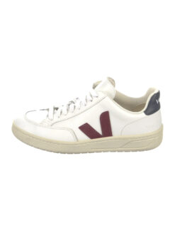 VEJA Men's V-12 White Leather Low Top Trainers Sneakers Size 10