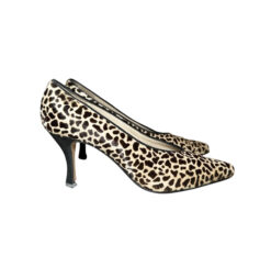 Via Spiga Italy Leopard Calf Hair Pointed Toe Heels Pumps Size 10
