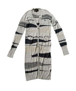 Vivienne Westwood Anglomania Distressed Long Cardigan Duster Sweater L/XL